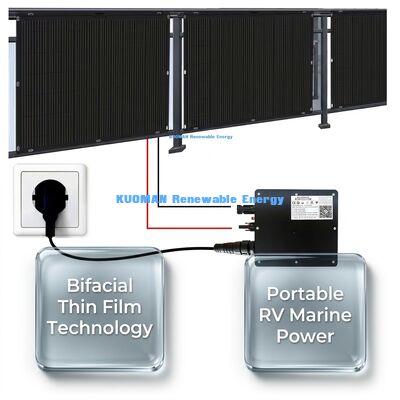 Panneau solaire 200W IP68 imperméable à l'eau 360° pliable et flexible pour l'énergie renouvelable