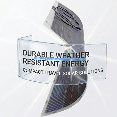Panneau solaire flexible bifacial courbant à 360 degrés, 200W, étanche IP68, avec fibre de carbone