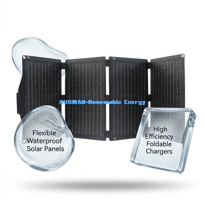 Chargeur solaire résistant aux intempéries ultra-léger de 40 W avec cellules IBC à haut rendement