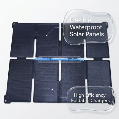 Chargeur solaire pliable 100W avec technologie solaire IBC pour téléphones et ordinateurs portables