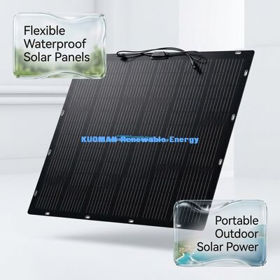 Panneau solaire flexible 100W IP68 étanche 360° pliable pour toit et bateaux avec certification FCC