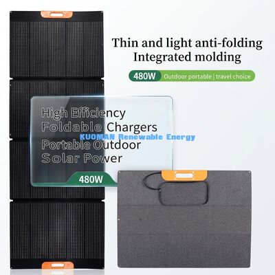 Panneau solaire pliable portable de 480W avec 22% d'efficacité et conception résistante aux intempéries
