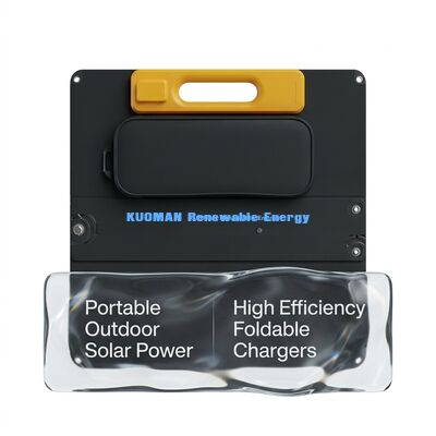 Panneau solaire portable en polysilicium haute puissance 120W avec indice d'étanchéité IP68 et conception pliable