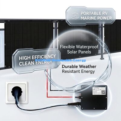 Panneau solaire flexible pliable à haute efficacité de 200W pour l'énergie propre renouvelable