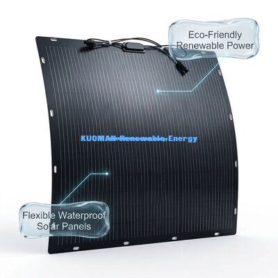 Panneau Solaire Flexible Bifacial 200W - Panneau Solaire en Silicium Polycristallin pour Énergie Propre Renouvelable