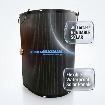 Panneau solaire flexible écologique de 200 W avec boîte de jonction IP67 pour une empreinte carbone zéro