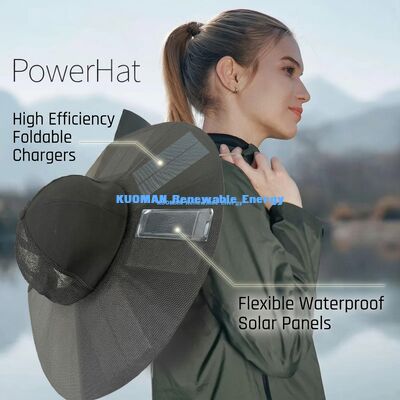 Capot de charge solaire portable pliable avec 22% d'efficacité et 13W de puissance maximale pour le camping
