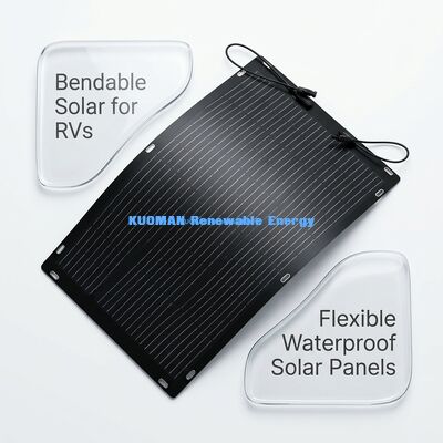 Panneau solaire flexible ETFE léger 100W pour camping-car et aventures en plein air