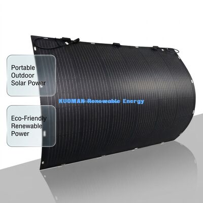 Panneau solaire flexible 800W avec étanchéité IP68 et courbure à 360 degrés pour toit, camping-car, marine