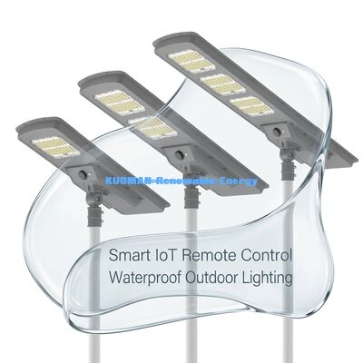 120W Lampe Solaire Étanche IP65 avec Option Détecteur de Mouvement - Durée de Vie 8-10 Ans