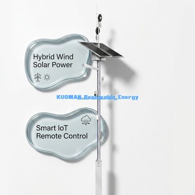 Poteaux solaires intelligents avec télécommande à écran LCD et durée de vie de 50000 heures