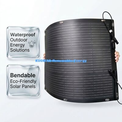 Panneau solaire flexible ETFE léger 100W pour camping-car et aventures en plein air
