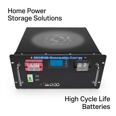 Module de support de batterie LiFePO4 de 48 V 200 Ah avec 8000 cycles profonds et certification UL CE pour le stockage de batteries à domicile