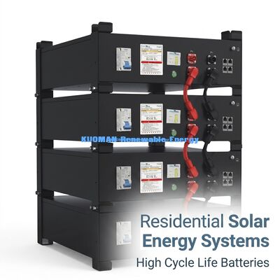 KM Nouvelle énergie 51.2V 100Ah LiFePO4 Batterie de stockage d'énergie pour la maison UL9540A UL1973 Certifié pour les systèmes solaires