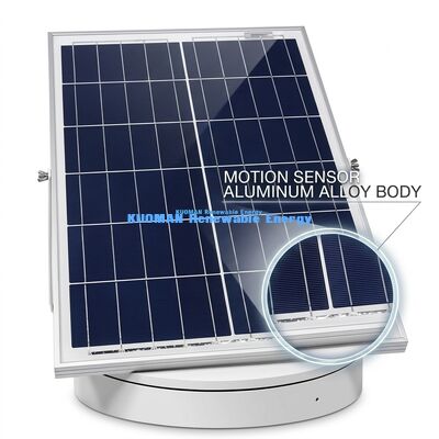 Éclairage solaire à haute luminosité avec IP65 étanche et option de télécommande pour l'éclairage extérieur
