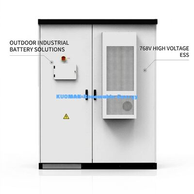 Système commercial de stockage d'énergie de 768 V de 215 KWh avec 10 000 cycles pour les immeubles de bureaux