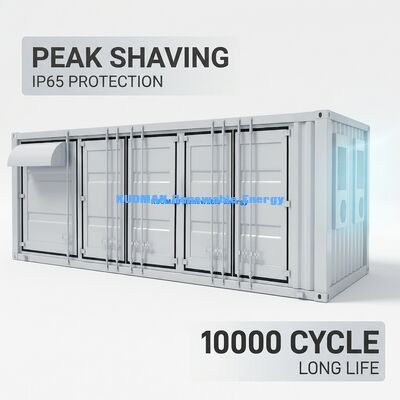 Système de stockage d'énergie commercial certifié IP54 avec BMS avancé et gestion thermique pour le stockage de batteries industrielles