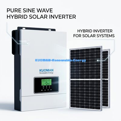Onduleur 24V hors réseau avec chargeur solaire MPPT 80A, contrôle par application et sortie onde sinusoïdale pure pour systèmes solaires domestiques