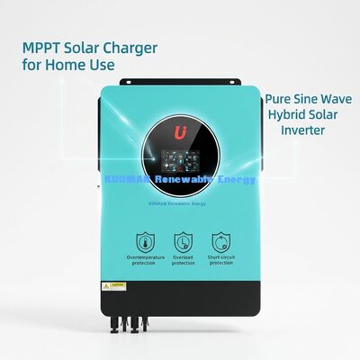 Invertisseur solaire hybride de 10 kW avec 98% d'efficacité et triple protection pour les systèmes sur/hors réseau