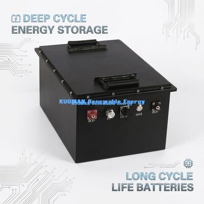 KM 72V -100Ah Chariot de golf personnalisé Batterie LiFePO4 avec 8000 cycles et 7360Wh d'énergie