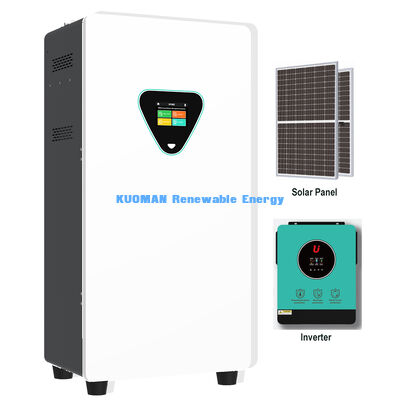 Armoire de stockage d'énergie solaire mobile à roues 25.6V 100Ah avec système de stockage de batterie au lithium Wi-Fi pour l'indépendance énergétique à domicile