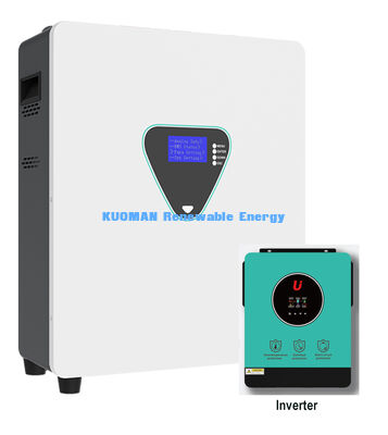 Solution de stockage d'énergie murale 25,6V 105Ah 51.2V 205Ah pour l'alimentation de secours des entreprises