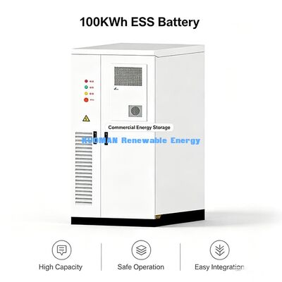Système de stockage d'énergie LiFePO4 ESS robuste de 100 KWh Environnement hostile Adaptable à une utilisation dans un entrepôt industriel