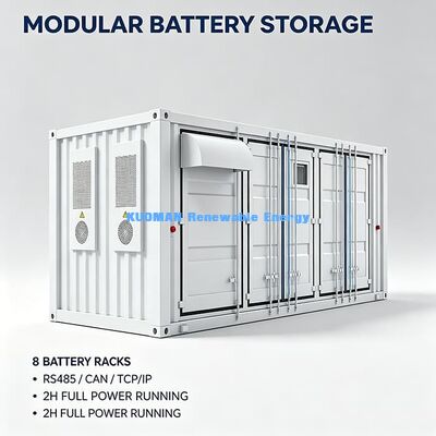 Longue durée de vie stockage d'énergie par batterie dans un récipient 10000 cycles Gestion thermique intelligente ESS