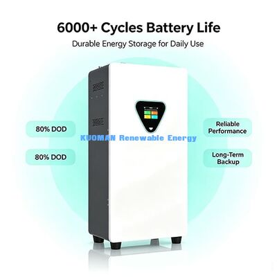 Long Life 15-Year Service Lithium Battery 6000–8000 Cycles 25.6V 205Ah 5248Wh Residential Solar Energy Pack