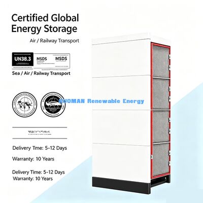 Système solaire hybride Batterie lithium 48V empilable Charge via panneaux solaires ou générateurs diesel