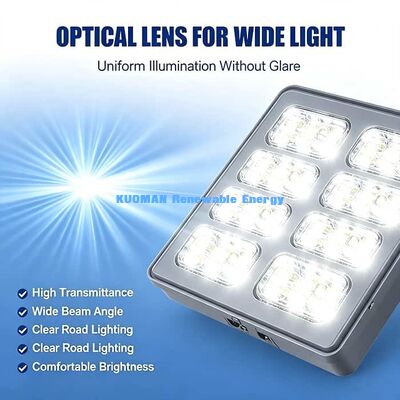 30W LiFePO4 batterie lumière de rue solaire tout en une conception étanche à l'eau extérieure lampe de route solaire LED