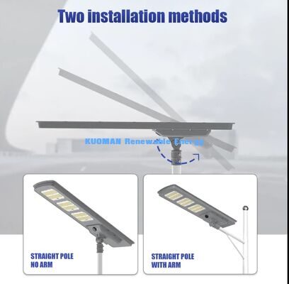 30W LiFePO4 batterie lumière de rue solaire tout en une conception étanche à l'eau extérieure lampe de route solaire LED