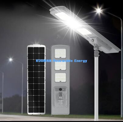 Lampadaire solaire en aluminium 40W tout-en-un avec panneau solaire monocristallin