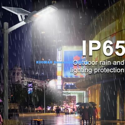 130lm/W Super Lumineux Éclairage Solaire de Rue Angle de Faisceau Large 70°\*150°