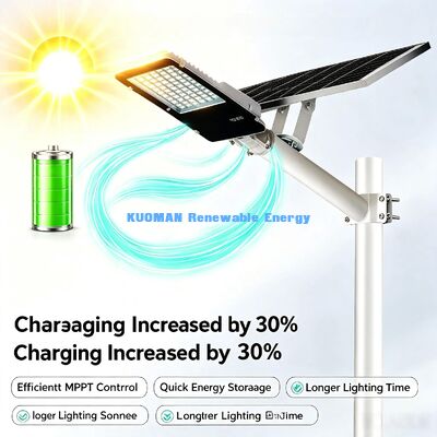 Lampadaire solaire à haute efficacité 150LM/W pour l'éclairage de grands parkings