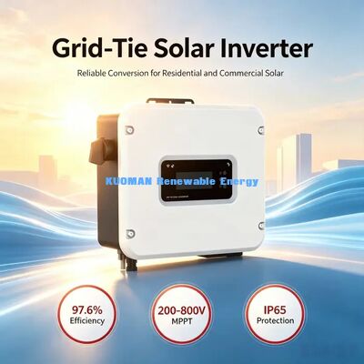 1kW-6kW On Grid Inverter solaire à phase unique PV Grid Tie Inverter pour le système solaire domestique