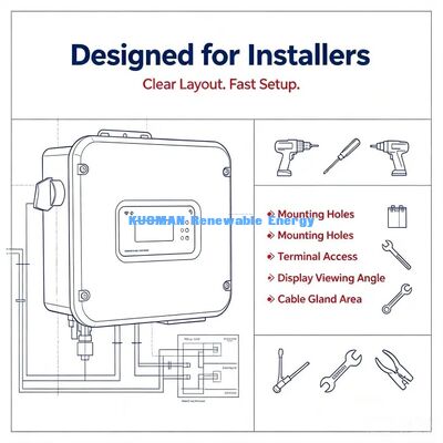 S1000TL-S6000TL Réseau d'alimentation solaire inverseur WiFi Moniteur MPPT Inverteur solaire