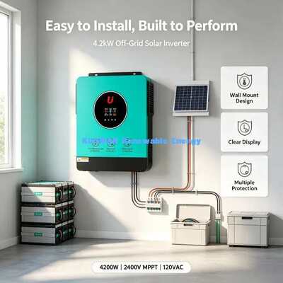 Onduleur solaire hybride BSSI-V-GN4200 4200W mode double hors réseau et raccordé au réseau