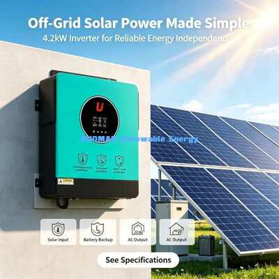 Onduleur solaire hybride 24V 4200W connecté au réseau hors réseau système solaire domestique