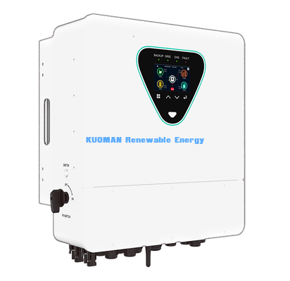 98% d'efficacité élevée 6KW Inverseur solaire hybride 50-450VDC Entrée PV IP65