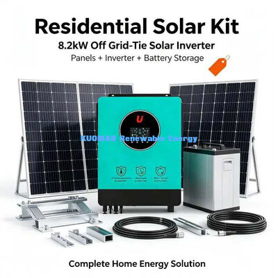 Voltage photovoltaïque large 90-450V 8,2KW Inverseur solaire hors réseau pour panneau solaire