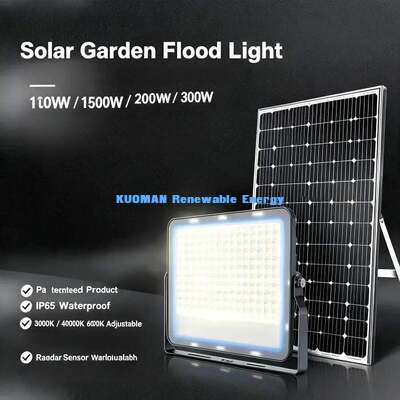 Éclairage de sécurité solaire pour cour avec détecteur de mouvement, option étanche IP65, pour villa, jardin, allée