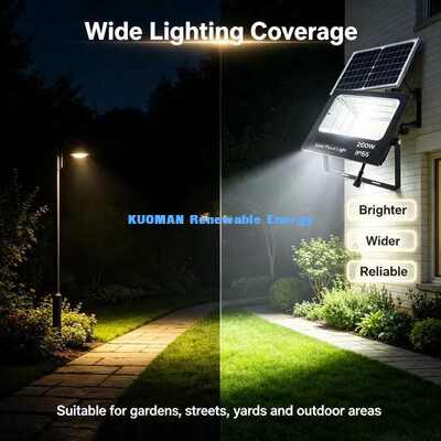 Projecteur solaire super lumineux 121 LED, éclairage extérieur grand angle