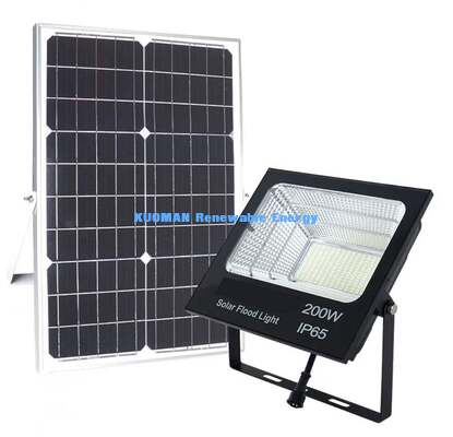 Projecteur solaire à batterie au lithium durable, utilisation extérieure par tous les temps