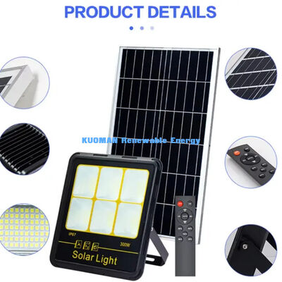 Panneau solaire monocristallin Lumière de cour étanche LED extérieure Lampe de sécurité murale de cour