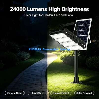 Lumière LED solaire modulaire de 200W à haute puissance IP65 -40°C~+55°C Température de travail