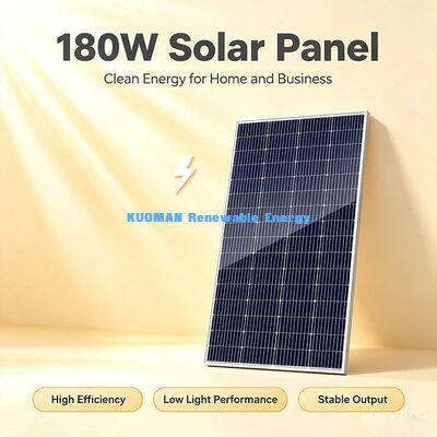 Panneau PV monocristallin résistant au vent et à la neige 200-210W, panneau de chargement solaire extérieur longue durée