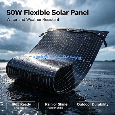 Panneau solaire pliable flexible à longue durée de vie de 50 W, module solaire à faible puissance d'atténuation pour une utilisation en mer et en RV hors réseau