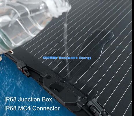 Panneau solaire monocristallin flexible de 105 W, panneau solaire marin résistant à la corrosion pour véhicule de plaisance