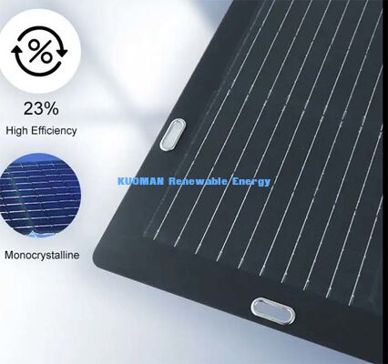 Panneau solaire monocristallin flexible de 105 W, panneau solaire marin résistant à la corrosion pour véhicule de plaisance